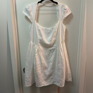 NWT Reformation Oaklyn Cap Sleeve Linen Minidress